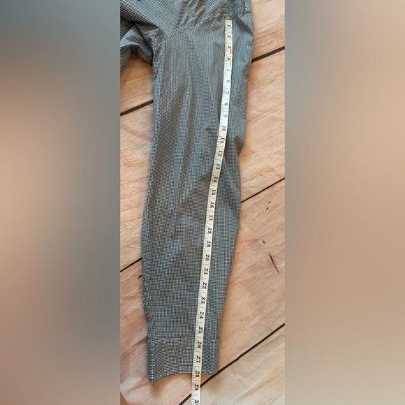 NWT Crown & Ivy Shirt 3XL Button Up Long Sleeve Shirt Blue Gingham Check Plaid - Picture 3 of 7